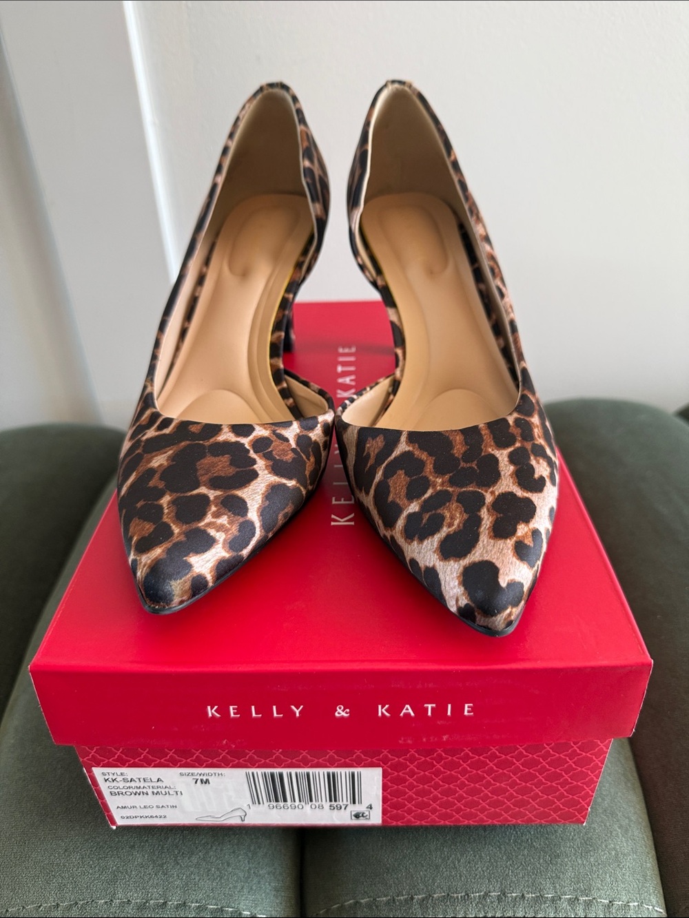 Kelly & Katie Leopard-Print Pointed-Toe Pumps - Multi Brown